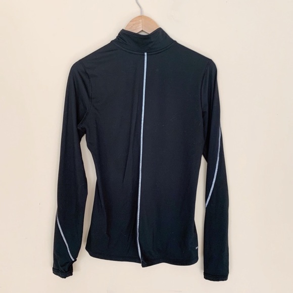 Nike DRI-FIT black running top w/ reflectors - Picture 2 of 4